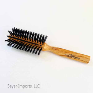 Half-round Styling Brush w/ Boar Bristles, exquisite Olive wood #052-H-olive